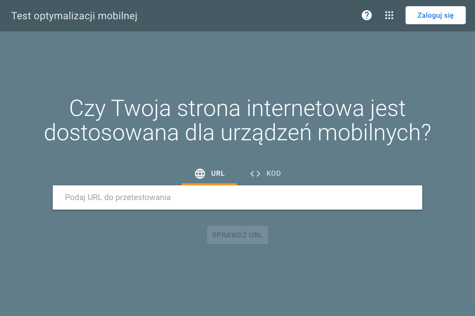 test optymalizacji mobilnej